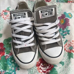 Converse All Star Charcoal and White Sneakers